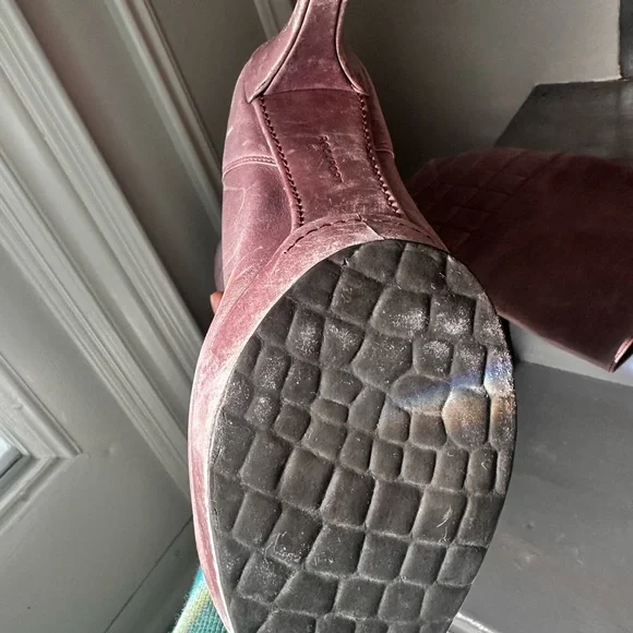 Rockport Janae kneehigh leather boot rare mauve 8.5 USA - Picture 10 of 11